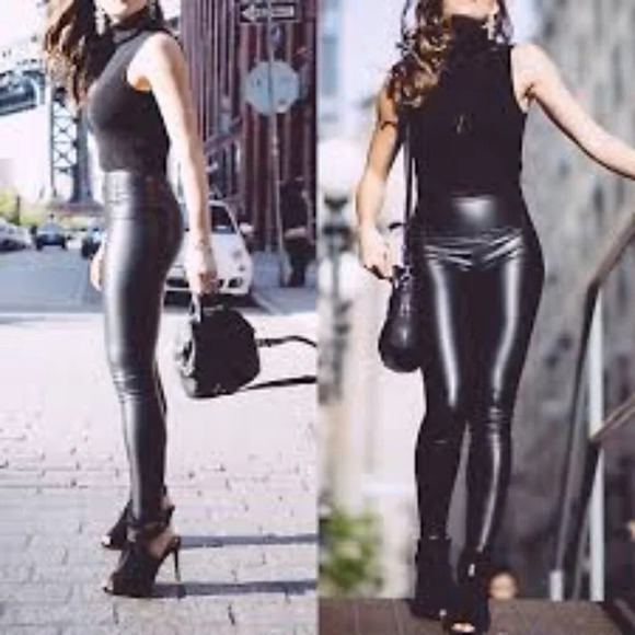 aritzia Wilfred Free Daria Ankle Pant Shiny high-rise leggings XS - Picture 4 of 12